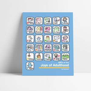 ABCs of the Joys of Adulthood Art Print