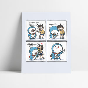 Doraemon Comic Print