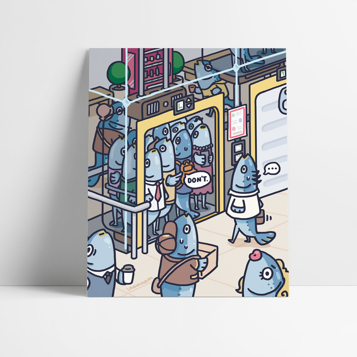 Packed like Sardines Art Print